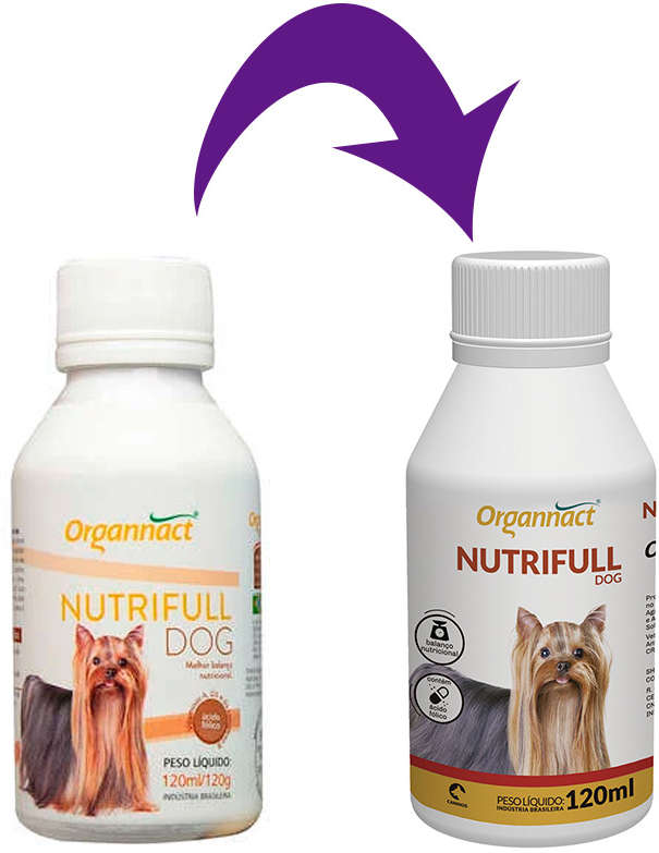 Suplemento Vitamínico Organnact Nutrifull Pet Frasco - 120 mL