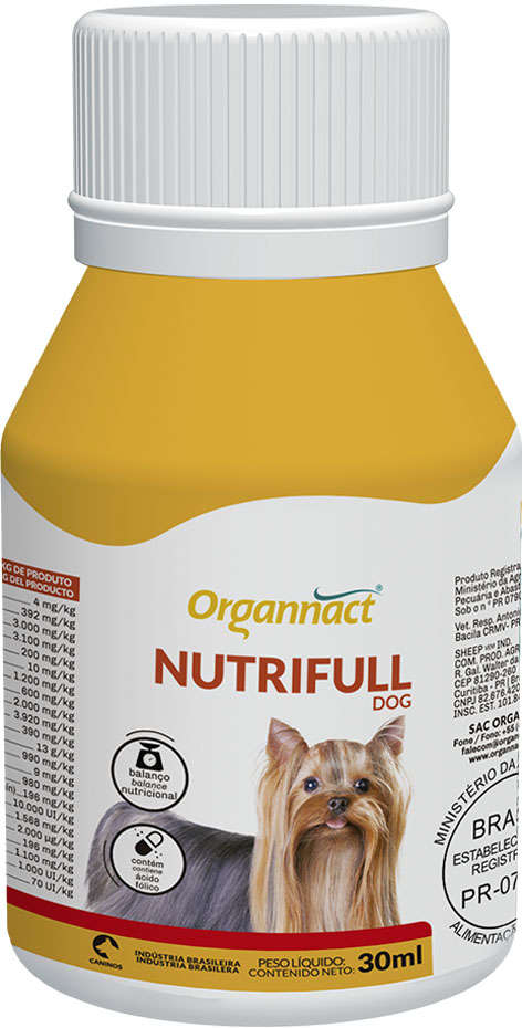 Suplemento Vitamínico Organnact Nutrifull Pet Frasco - 30 mL
