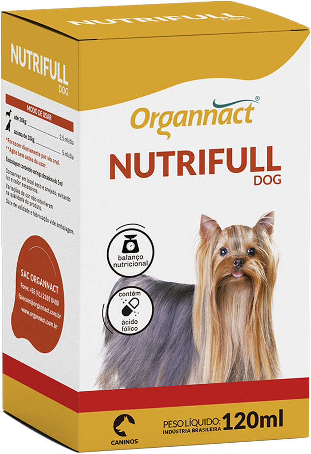 Suplemento Vitamínico Organnact Nutrifull Pet Frasco - 120 mL