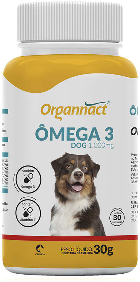 Suplemento Vitamínico Organnact Omega 3 Dog 1000 - 30 g