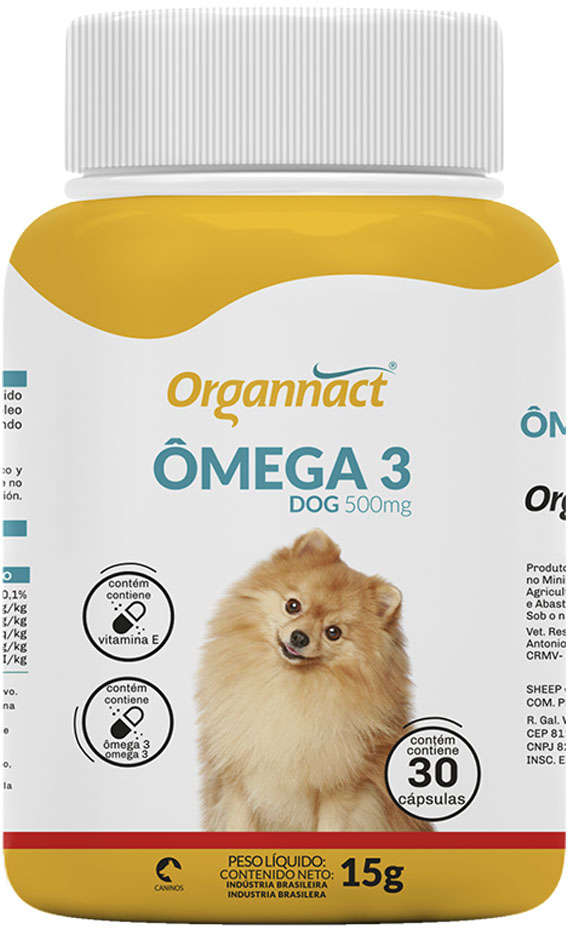 Suplemento Vitamínico Organnact Omega 3 Dog 500 - 15 g