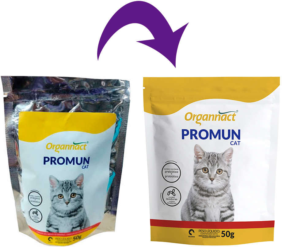 Suplemento Vitamínico Organnact Promun Cat - 50 g