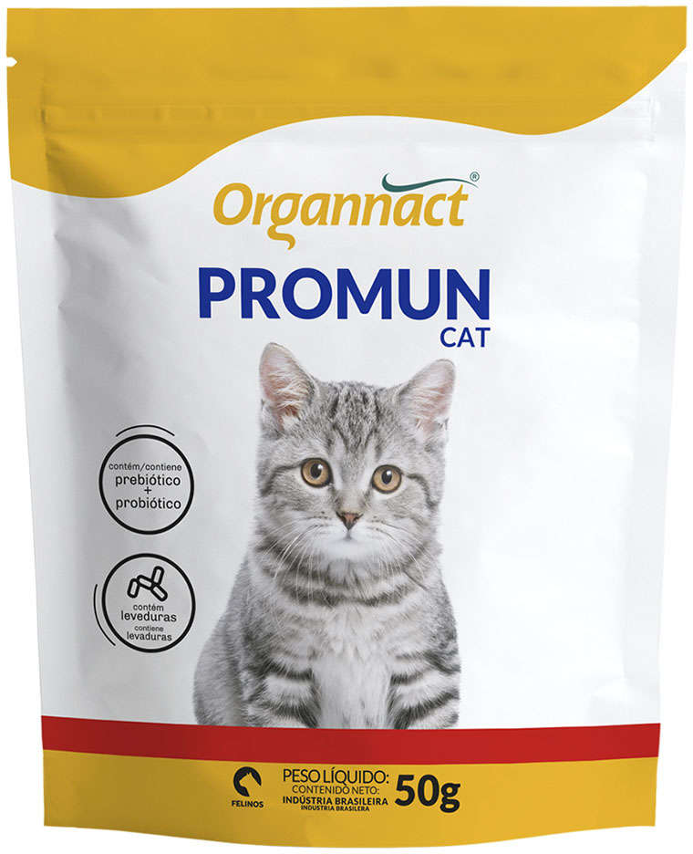 Suplemento Vitamínico Organnact Promun Cat - 50 g