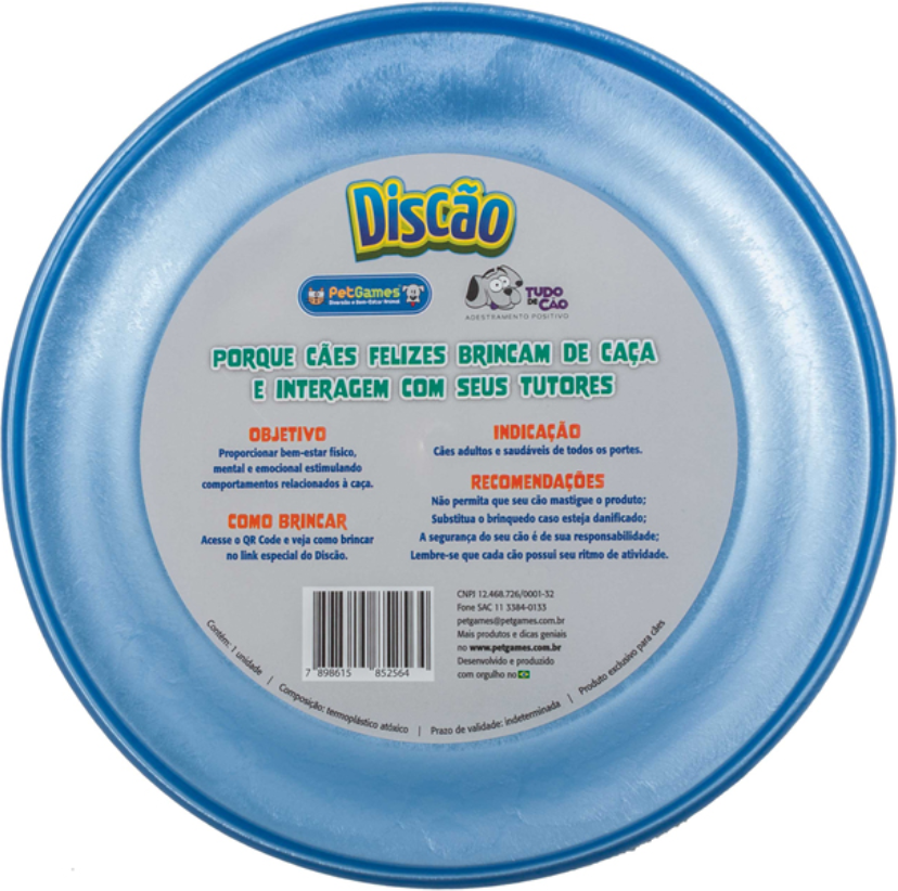 Brinquedo Frisbee Discão Azul - Tam. Único