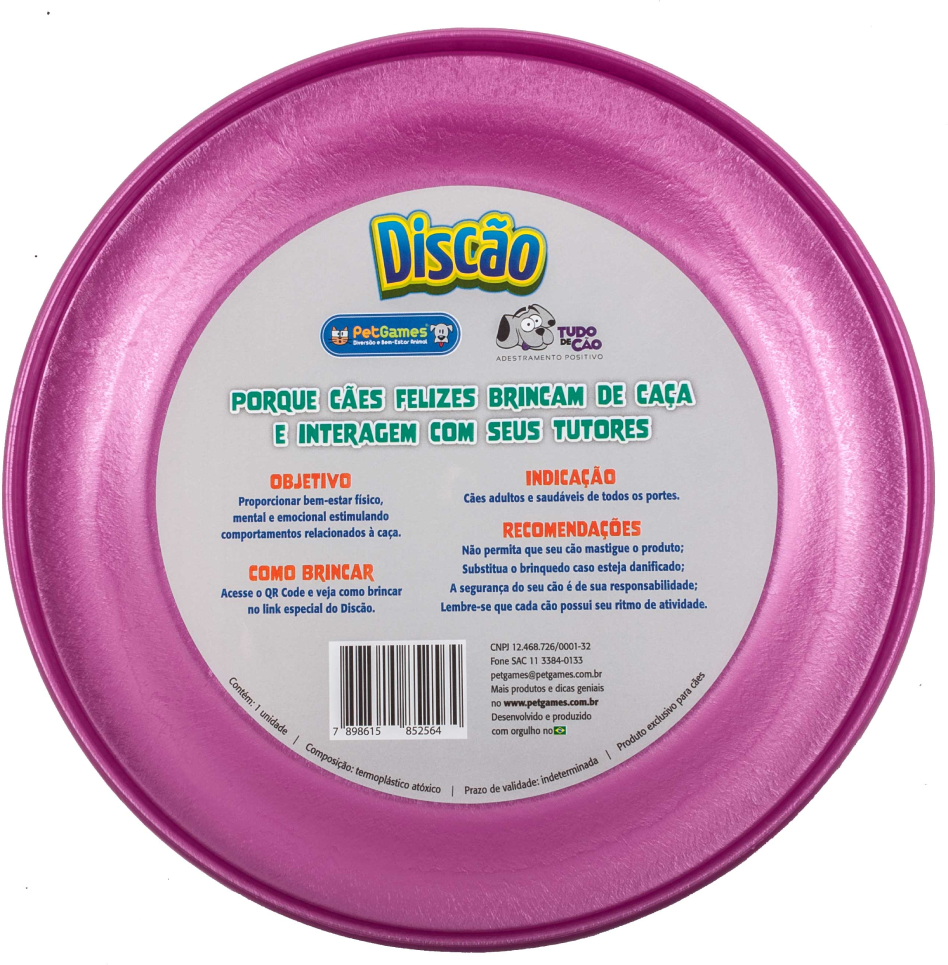 Brinquedo Frisbee Discão Pink - Tam. Único