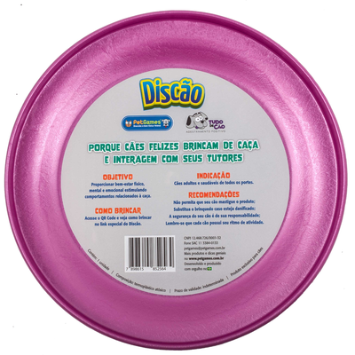 Brinquedo Frisbee Discão Pink