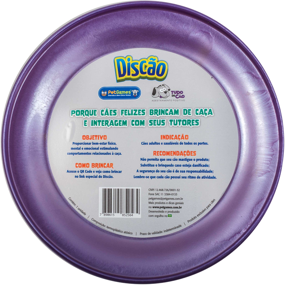 Brinquedo Frisbee Discão Roxo - Tam. Único