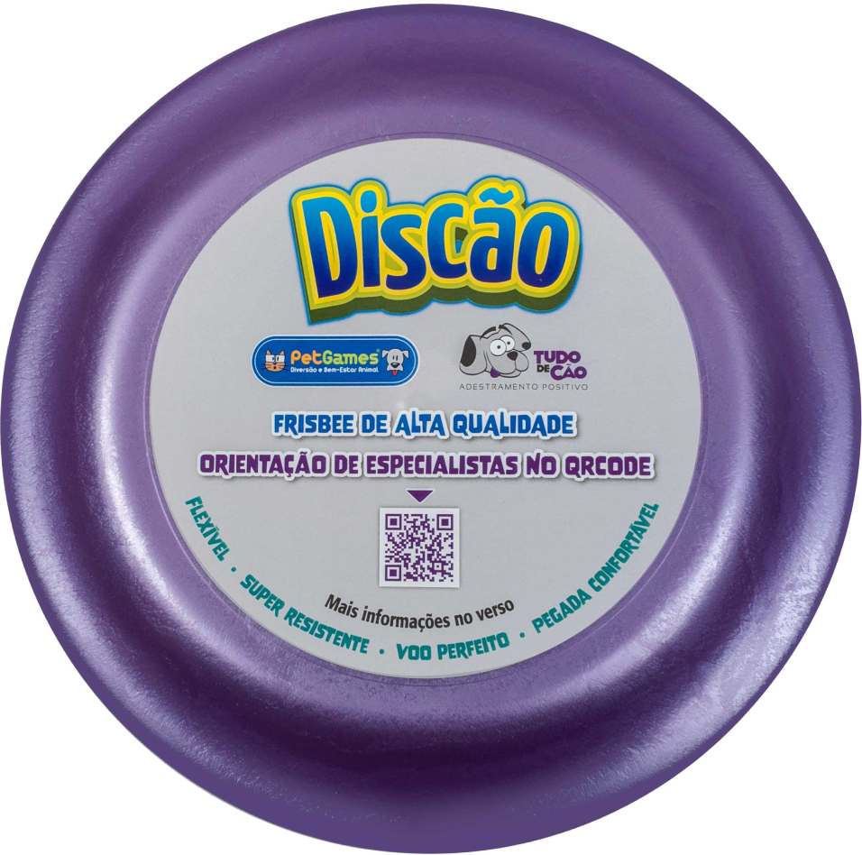Brinquedo Frisbee Discão Roxo - Tam. Único