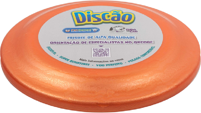 Brinquedo Frisbee Discão Laranja - Tam. Único