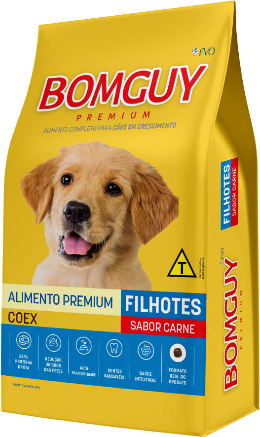 Ração Seca Bomguy Coex Carne para Cães Filhotes - 10,1Kg