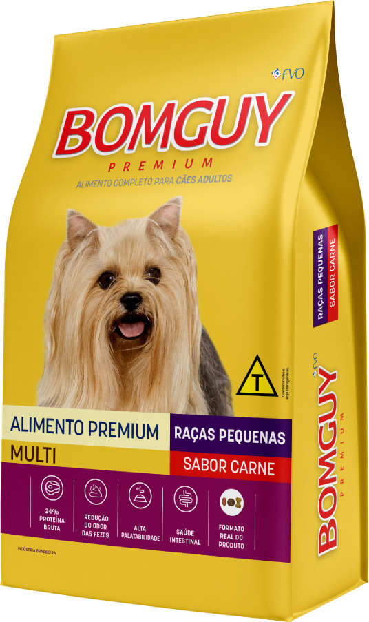 Ração Seca Bomguy Multi para Cães Adultos Raças Pequenas - 10,1Kg