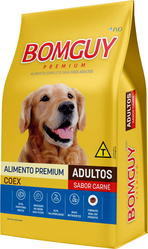 Ração Seca Bomguy Coex Carne para Cães Adultos - 20Kg