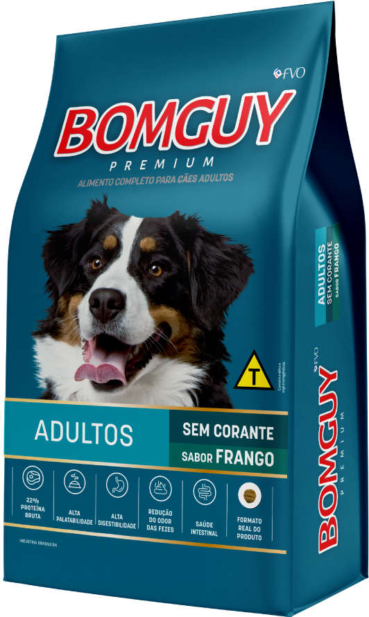 Ração Seca Bomguy Frango para Cães Adultos - 15Kg