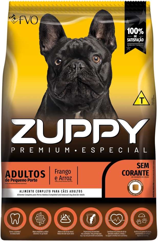 Ração Seca Zuppy Frango e Arroz para Cães Adultos de Porte Pequeno - 10,1Kg