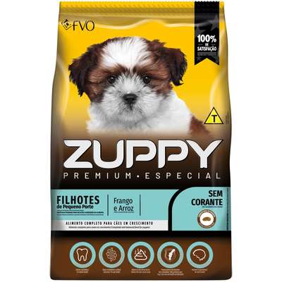 Ração Seca Zuppy Frango e Arroz para Cães Filhotes de Porte Pequeno