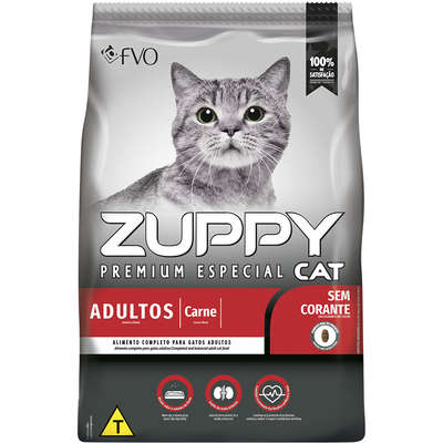 Ração Seca Zuppy Carne para Gatos Adultos