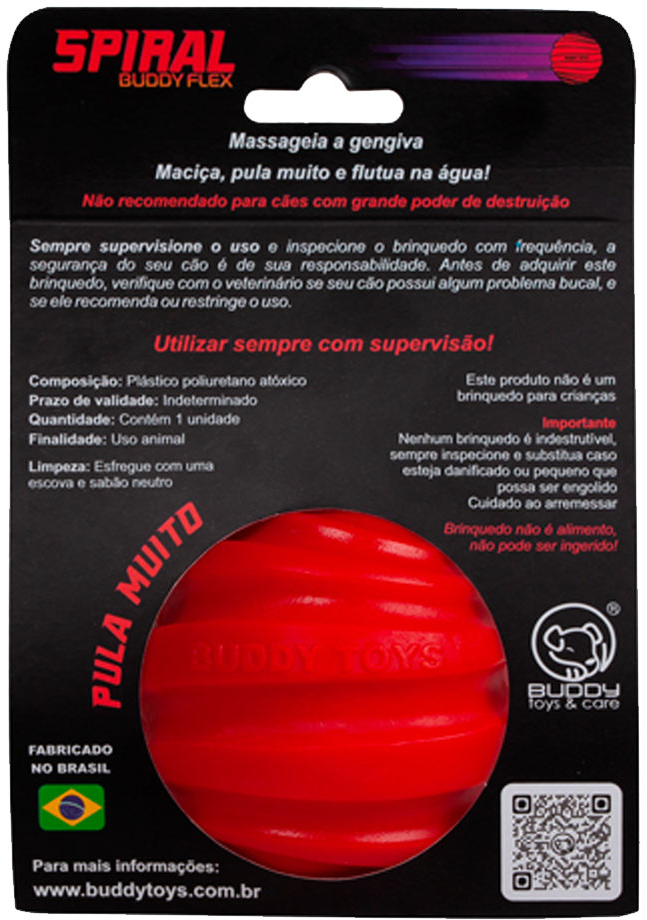 Brinquedo Bola Spiral para Cães - Tam. Único