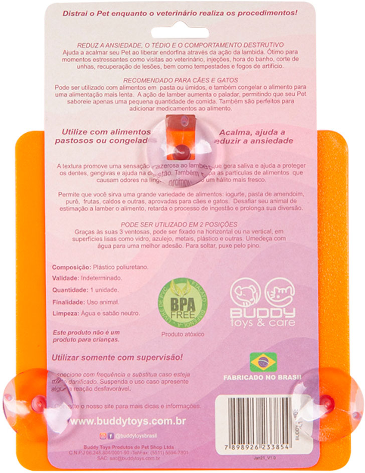 Comedouro Interativo Lambe Ondas - Tam. Único