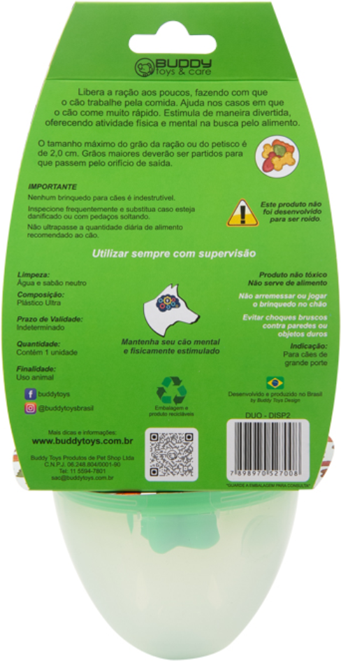 Brinquedo Dispenser de Ração Duo - Tam. Único
