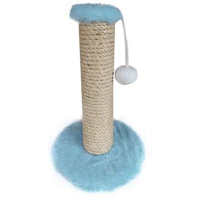 Brinquedo Arranhador Sisal Pelúcia Azul