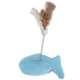 Brinquedo Arranhador Pelúcia Peixe Azul