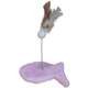 Brinquedo Arranhador Pelúcia Peixe Rose