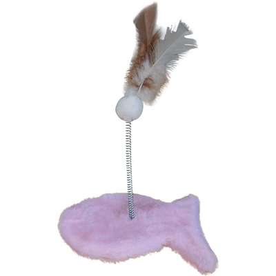 Brinquedo Arranhador Pelúcia Peixe Rose