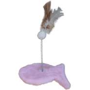 Brinquedo Arranhador Pelúcia Peixe Rose - Tam. Único
