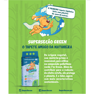 Tapete Higiênico Petix Supersecão Green | Petlove