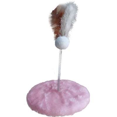 Brinquedo Arranhador Pelúcia Redondo Rose