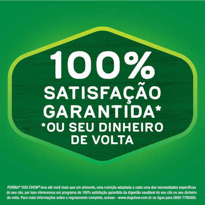 Ração Seca Nestlé Purina Dog Chow Extra Life Cães Adultos Carne, Frango e Arroz Raças Mini e Pequenas