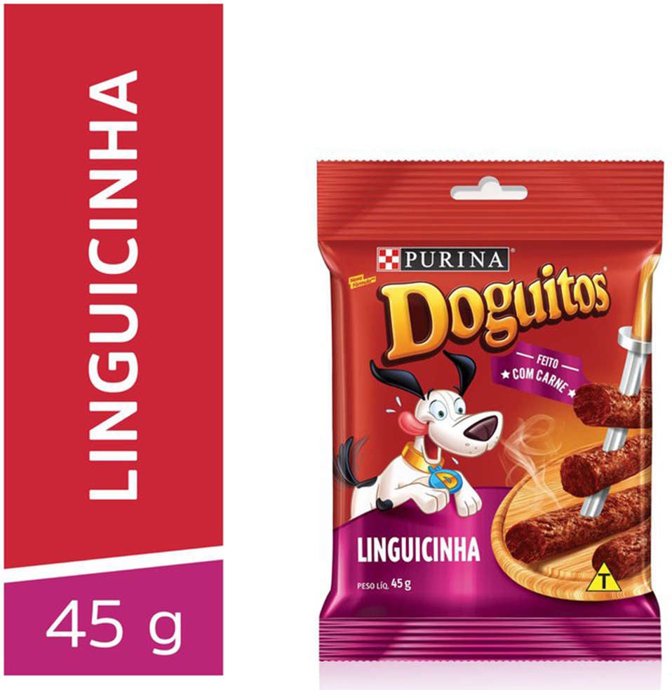 Petisco Purina Doguitos para Cães Sabor Linguiça - 45g