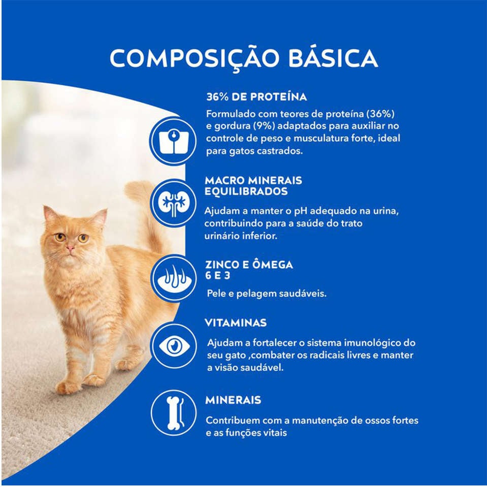 Ração Nestlé Purina Cat Chow para Gatos Castrados - 10,1Kg
