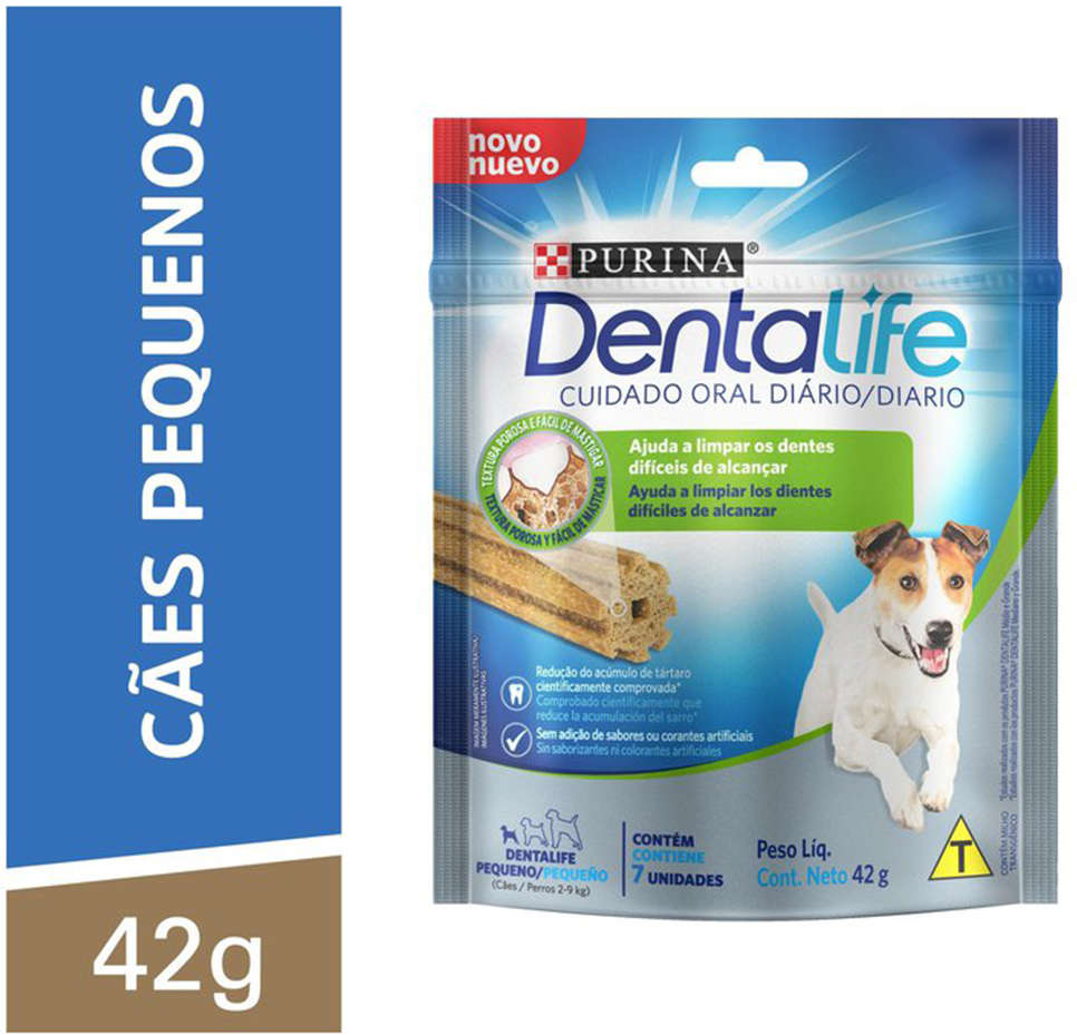 Petisco Purina DentaLife DentaLife para Cães Adultos Porte Pequeno Sabor Frango - 42g