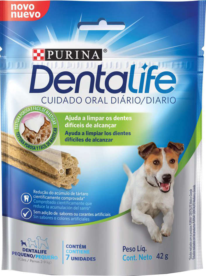 Petisco Purina DentaLife DentaLife para Cães Adultos Porte Pequeno Sabor Frango - 42g