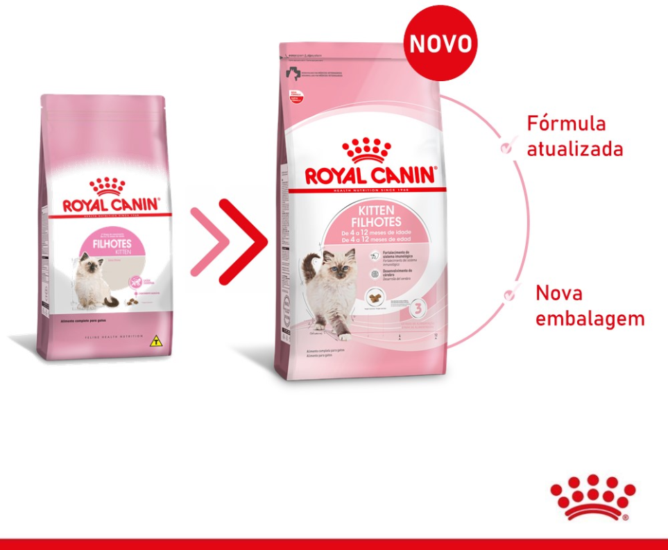 Ração Royal Canin Kitten para Gatos Filhotes com até 12 meses de Idade - 1,5Kg