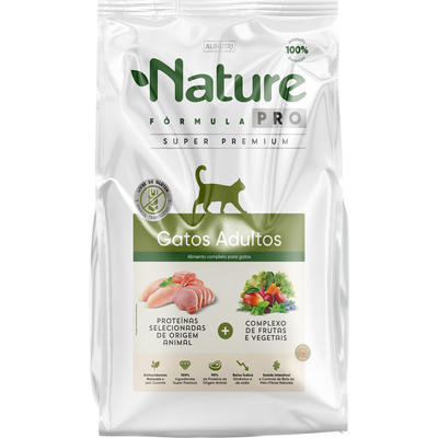 Ração Seca Alinutri Nature Fórmula Pro para Gatos Adultos