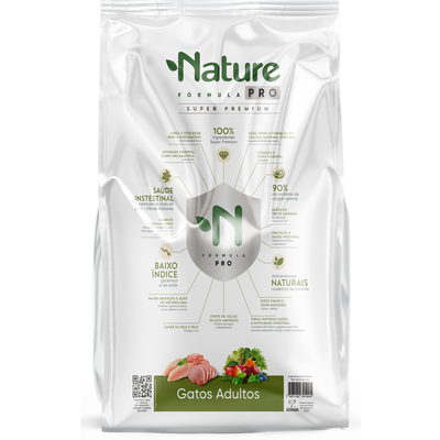 Ração Seca Alinutri Nature Fórmula Pro para Gatos Adultos
