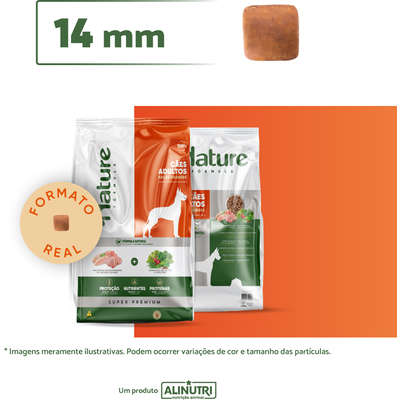Ração Seca Alinutri Nature Fórmula para Cães Adultos Raças Grandes