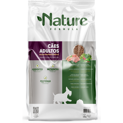 Ração Seca Alinutri Nature Fórmula para Cães Adultos Raças Pequenas e Médias