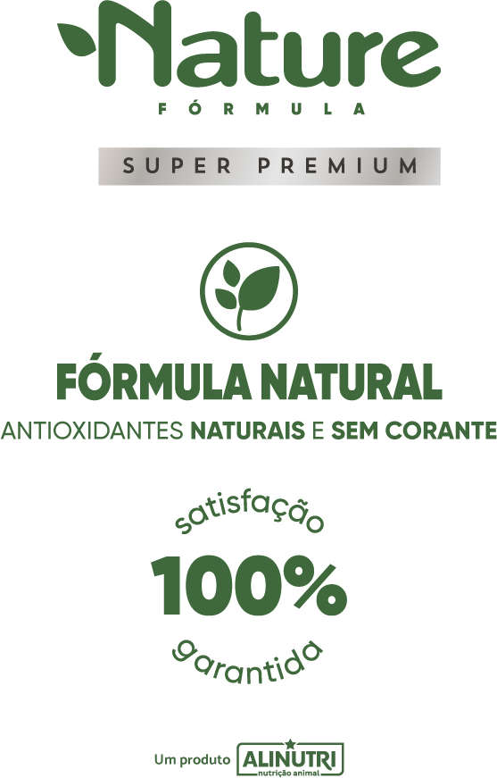 Ração Seca Alinutri Nature Fórmula para Cães Filhotes Raças Pequenas e Médias - 2,5Kg