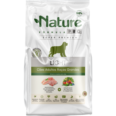 Ração Seca Alinutri Nature Fórmula Pro Light para Cães Adultos Raças Grandes