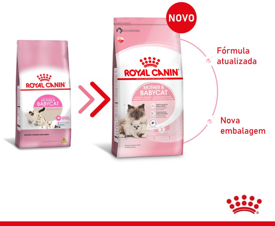Ração Royal Canin Feline Mother & Baby para Gatos Filhotes de 1 a 4 Meses de Idade - 1,5Kg