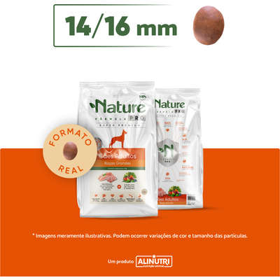Ração Seca Alinutri Nature Fórmula Pro para Cães Adultos Raças Grandes