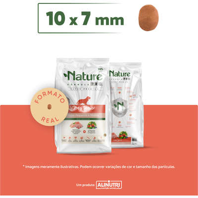 Ração Seca Alinutri Nature Fórmula Pro para Cães Sênior Raças Pequenas e Médias com 7 Anos ou Mais