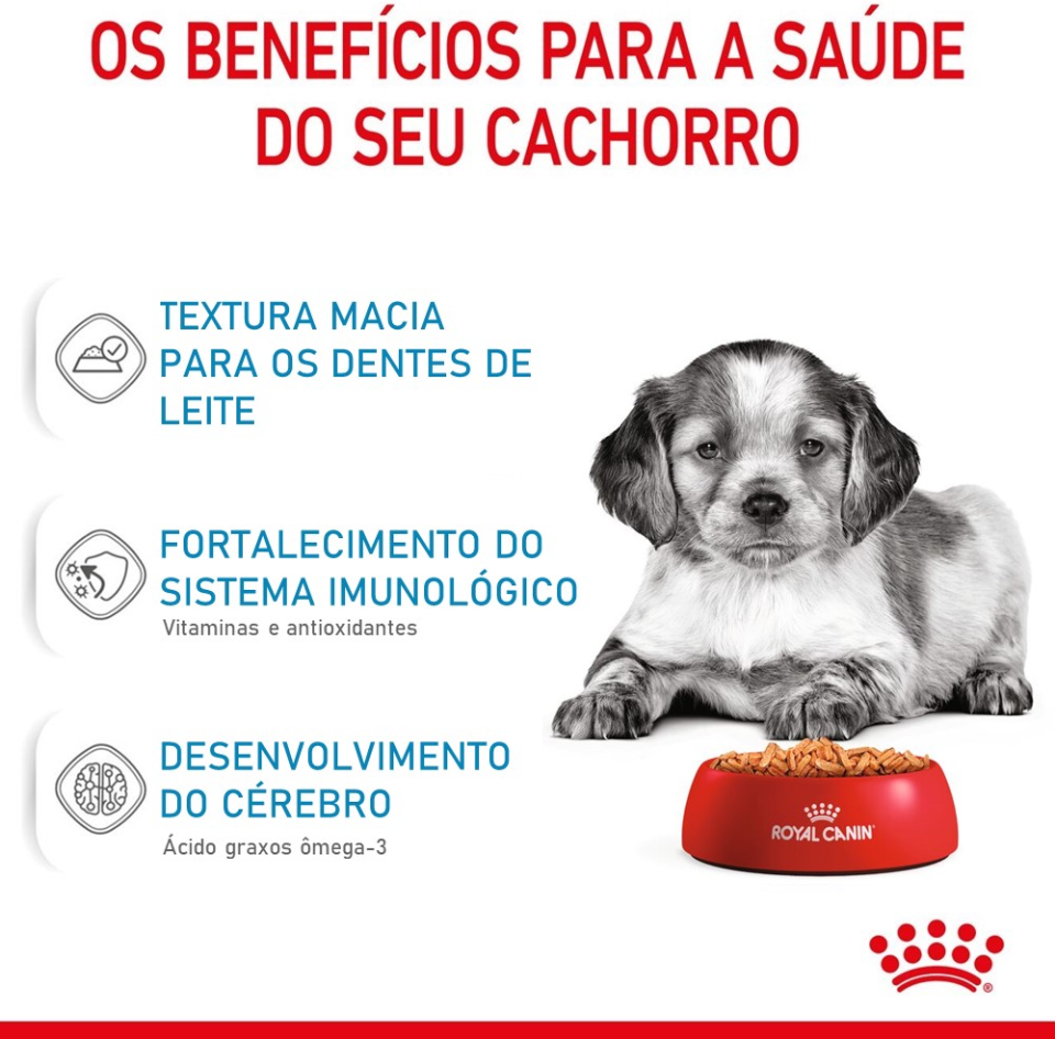 Ração Úmida Royal Canin Sachê Size Health Nutrition Puppy Wet para Cães Filhotes Raças Médias - 140 g
