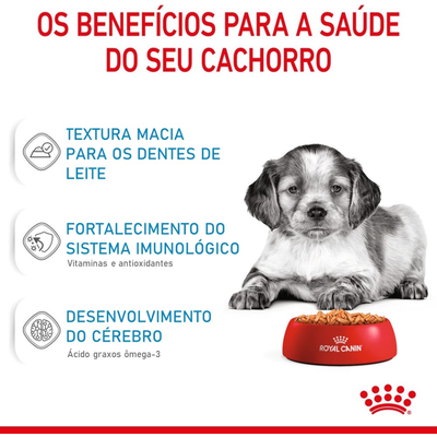 Ração Royal Canin Sachê Size Health Nutrition Puppy Wet para Cães Filhotes Raças Médias