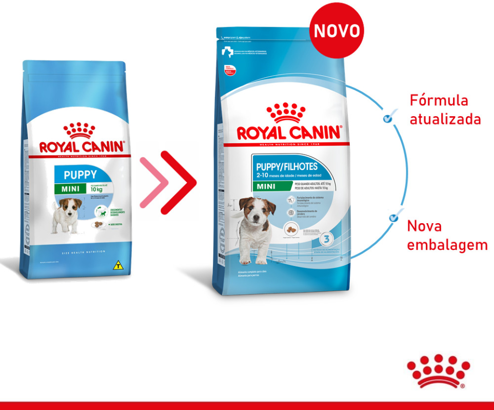 Ração Royal Canin Mini Junior para Cães de Raças Pequenas Filhotes de 2 a 10 Meses de Idade - 7,5Kg