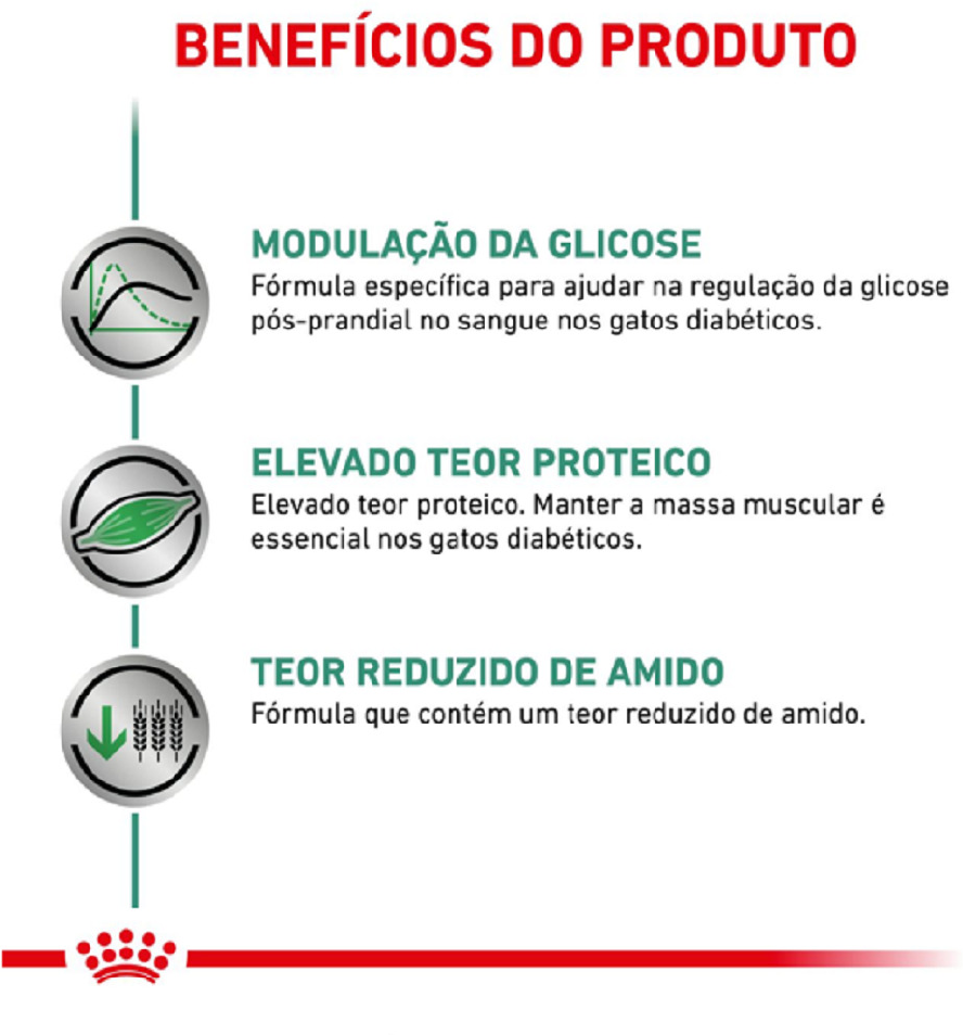 Ração Royal Canin Feline Veterinary Diet Diabetic para Gatos Adultos com Diabetes - 1,5Kg