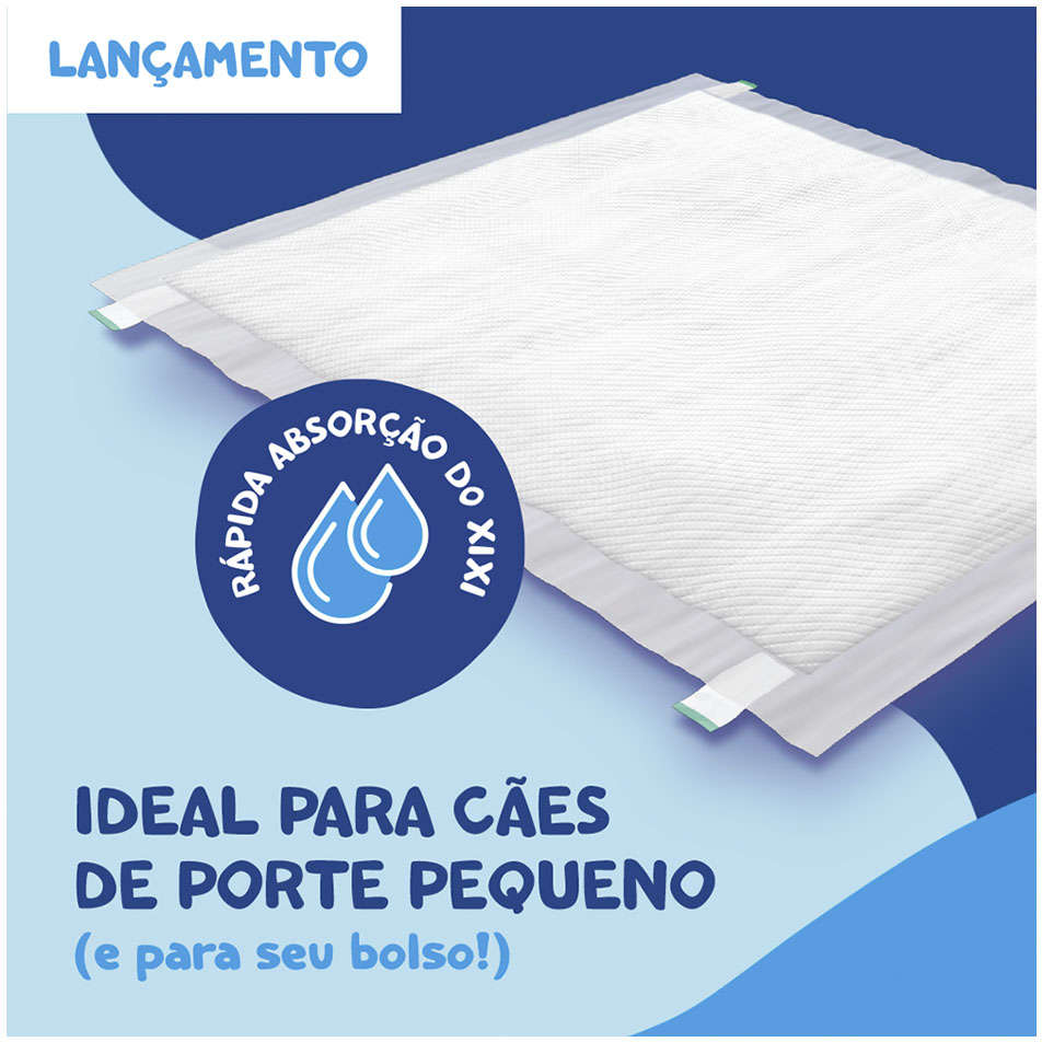 Tapete Higiênico Papum 60x55cm para Cães de Pequeno Porte - 50 Unidades